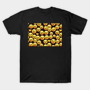 Happy Smiley Pattern T-Shirt